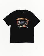 Ehrù Studios black “Don't Forget To Play” T-Shirt