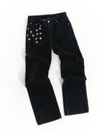 Ehrù Studios Embellished Black Denim Jeans