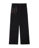 Ehrù Studios Embellished Black Denim Jeans