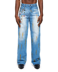 Ehrù Studios Embellished Denim Jeans