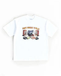 Ehrù Studios White "Don’t Forget To Play” T-Shirt